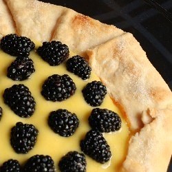 Lemon Crostata with Blackberries