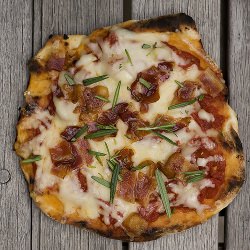 Grilled Pizza with Bacon