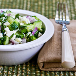 Cucumber, Onion, Parsley Salad