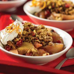 Cranberry Pecan Pear Crumble
