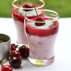 Cherry & Matcha Cheesecake Pots