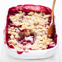 Strawberry/Mango Crumble (in Italian)