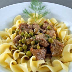 Braised Lamb with Peas and Dill