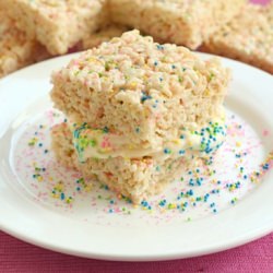 Rice Crispy Ice Cream Sandwiches