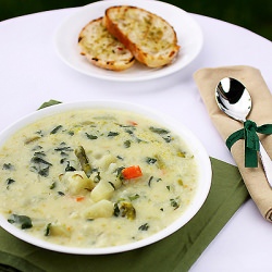 French Spring Soup & Bruschetta