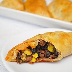 Corn, Black Beans & Beef Empanadas