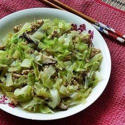 Cabbage with Fresh Shitakes