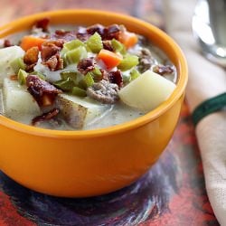 Bison Potato Soup with Bacon