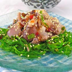 Baby Octopus and Seaweed Salad