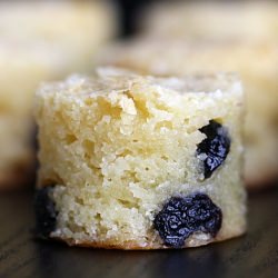 White Chocolate Blueberry Brownies