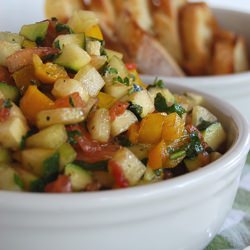 Crostini and Vegetable Tartare