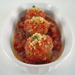 Lamb Meatballs Stuffed with Chevre