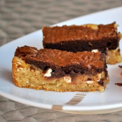 Black and White Brownie Bars
