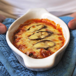 Baked Eggplants w/ Bolognese Sauce