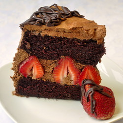 Strawberry Choc Buttercream Cake