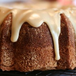 Buttermilk Cake with Caramel Glaze