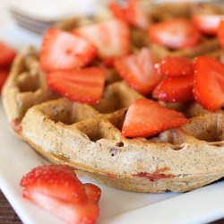 Buckwheat Strawberry Waffles