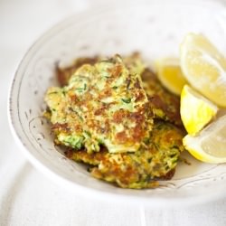 Haloumi, Dill & Zucchini Fritters