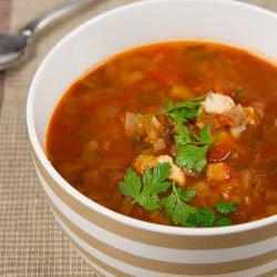 Chicken, Leek & Tomato Soup