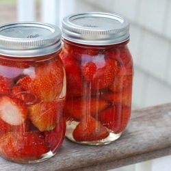 Strawberries in Simple Syrup