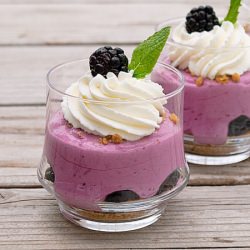 Blackberry Cheesecake Pots