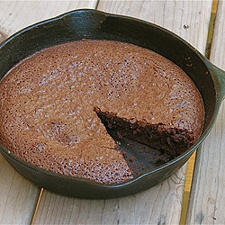 Brownies in a Cast Iron Skillet