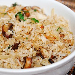 Mushroom Rice Pilaf