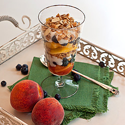 Peach-Blueberry Yogurt Parfait