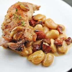 Roast Chicken and Beans