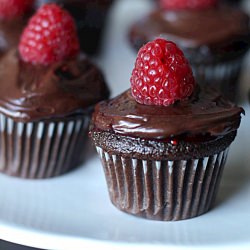 Chocolate Raspberry Cupcakes