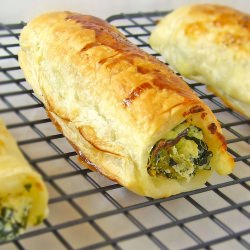 Feta Ricotta and Spinach Rolls