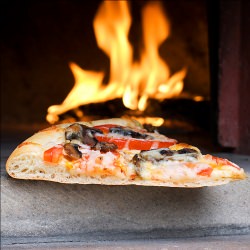Fresh Tomato and Mushroom Pizza
