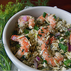 Roasted Shrimp and Orzo