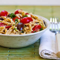 Whole Wheat Orzo Salad