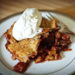 Strawberry-Rhubarb Patchwork Pie