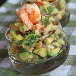 Avocado, Shrimp and Scallop Salad