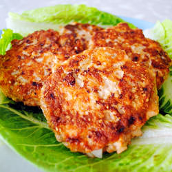 Asian Inspired Salmon Burgers