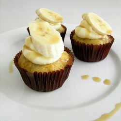 Banana Coconut Caramel Cupcakes