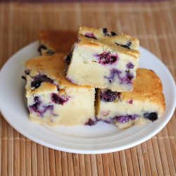 Blueberry Mochi Cake