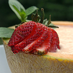 Bavarian Cream with Melon