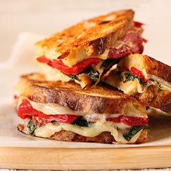 Red Pepper & Provolone Sandwiches