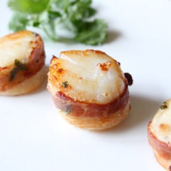 Brandy Soaked Scallops