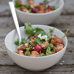 Bread Salad with Cherries