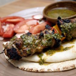 Chimichurri Pork Skewers