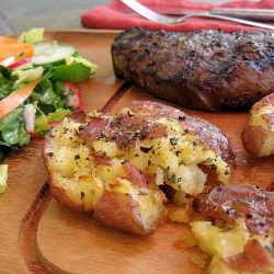 Smashed Hot Potatoes