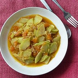 Shaved Chokos Tomatoes Quick Stew