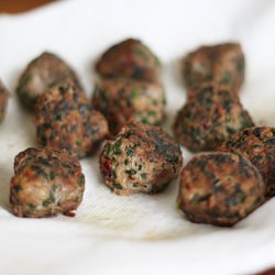 Skinny Italian Spinach Meatballs