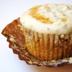 Self-Frosting Sweet Potato Cupcakes