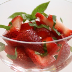 Strawberries & Basil Simple Syrup