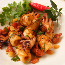 Peri-Peri Calamari With Chouriço
